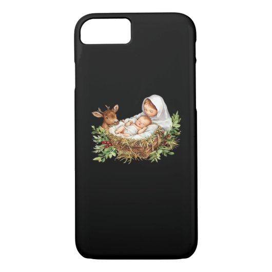 Coques Case-Mate iPhone Oh Deer Mary Nativity Scene Christmas Jesus (Dos)