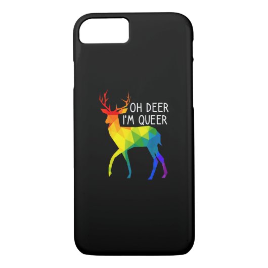 Coques Case-Mate iPhone Oh Deer Queer LGBTQ Pride Celebration Month (Dos)