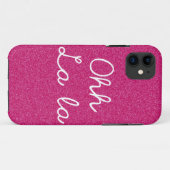 Coques Case-Mate iPhone Oh La de La - rose de framboise (Dos (Horizontal))