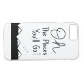 Coques Case-Mate iPhone Oh les endroits vous irez (Dos (Horizontal))