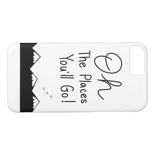 Coques Case-Mate iPhone Oh les endroits vous irez (Dos (Horizontal))