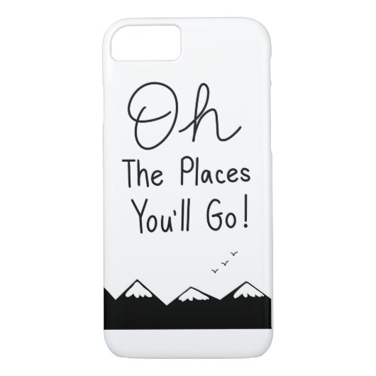 Coques Case-Mate iPhone Oh les endroits vous irez (Dos)