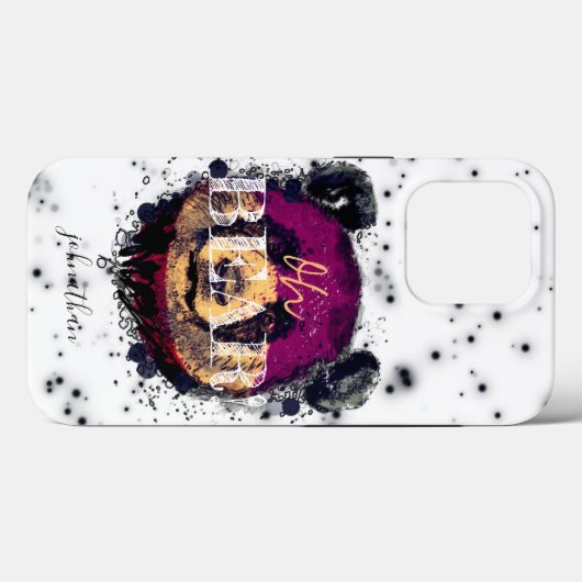 Coques Case-Mate iPhone "OH OURS" | Funny Cool Panda Monogramme (Verso (horizontal))