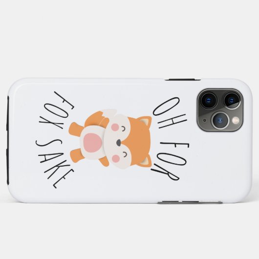 Coques Case-Mate iPhone Oh pour Fox Sake (Dos (Horizontal))