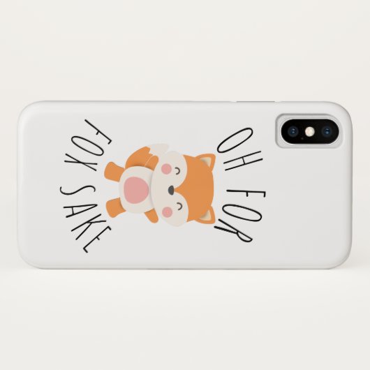 Coques Case-Mate iPhone Oh pour Fox Sake (Dos (Horizontal))