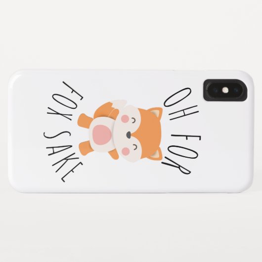 Coques Case-Mate iPhone Oh pour Fox Sake (Dos (Horizontal))