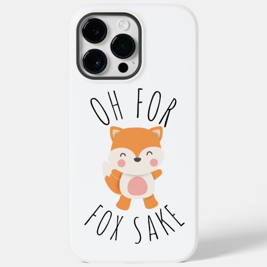 Coques Case-Mate iPhone Oh pour Fox Sake (Verso)