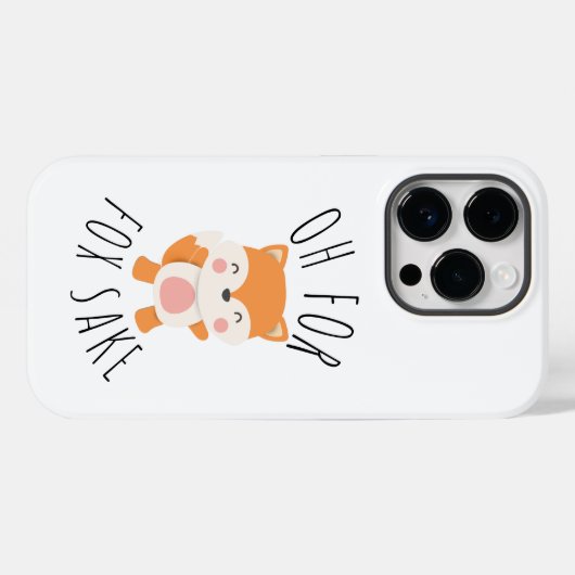 Coques Case-Mate iPhone Oh pour Fox Sake (Verso (horizontal))