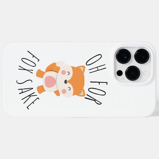 Coques Case-Mate iPhone Oh pour Fox Sake (Verso (horizontal))