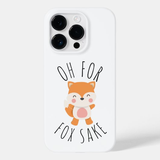 Coques Case-Mate iPhone Oh pour Fox Sake (Verso)