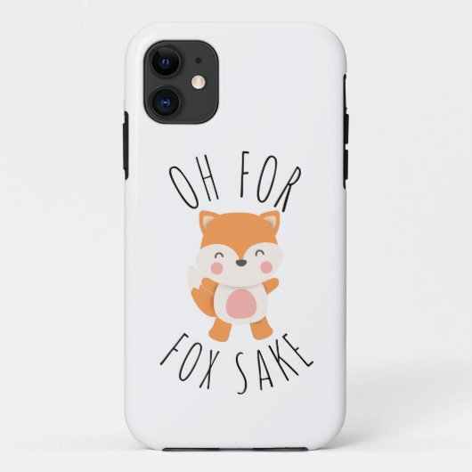 Coques Case-Mate iPhone Oh pour Fox Sake Carré (Dos)