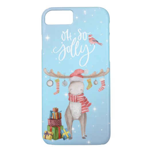 Coques Case-Mate iPhone Oh So Jolly - Merry Chris Moose (Dos)