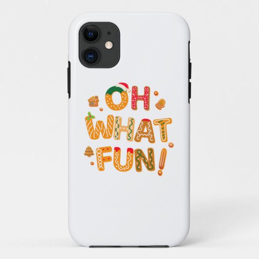 Coques Case-Mate iPhone Oh What Fun Christmas Gingerbread Cookies (Dos)