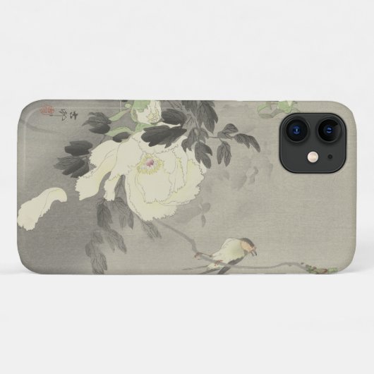 Coques Case-Mate iPhone Ohara Kosen avale avec Peony (Dos (Horizontal))