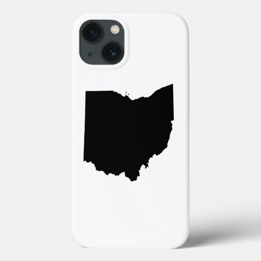Coques Case-Mate iPhone Ohio en noir et blanc (Verso)