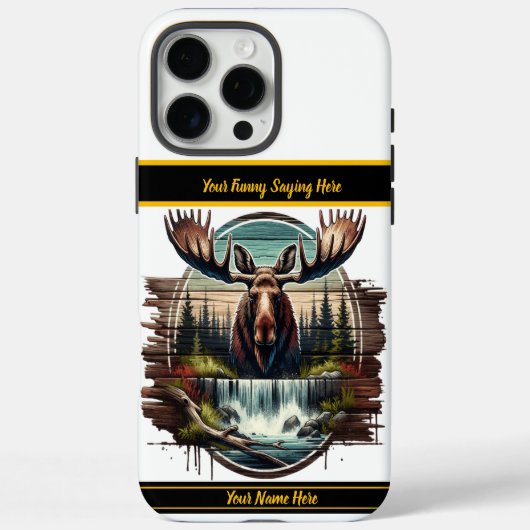 Coques Case-Mate iPhone Oie majestueuse près d'une cascade sereine à l'aub (Verso)