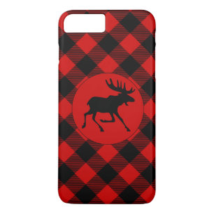 Case-Mate iPhone Case Oie rustique sur Motif à plaid de Buffalo rouge