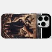 Coques Case-Mate iPhone Oie sculptée en bois dans la nature (Verso (horizontal))