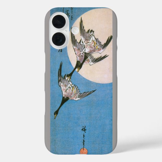 Coques Case-Mate iPhone Oies Sauvages Flânant Vers Le Bas À Travers La Lun (Verso)