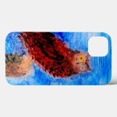 Coques Case-Mate iPhone Oiseau Art Drôle Chouette (Verso (horizontal))