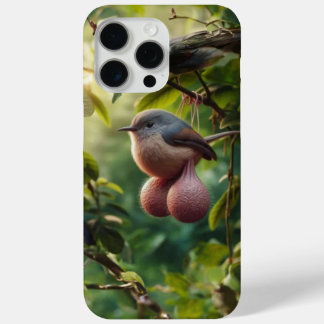 Coque iPhone 15 Pro Max oiseau avec boules téléphone case