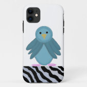 Coques Case-Mate iPhone Oiseau bleu caricature (Dos)
