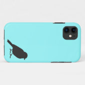 Coques Case-Mate iPhone Oiseau bleu chic d'hirondelle de silhouette de (Dos (Horizontal))