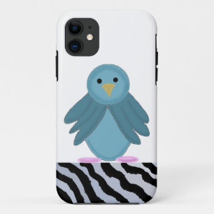 Coque Case-Mate Pour iPhone Oiseau Bleu de Dessin Animé