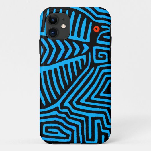 Coques Case-Mate iPhone Oiseau bleu de l'Indien Kuna (Dos)