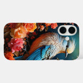 Coques Case-Mate iPhone Oiseau bleu de nature fantaisiste (Verso (horizontal))