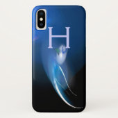 COQUES Case-Mate iPhone OISEAU CLAIR EN MONOGRAM BLEU (Dos)