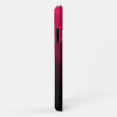 COQUES Case-Mate iPhone OISEAU CLAIR / FUCHSIA ROSE NOIR MONOGRAMME ABSTRA (Dos/Droite)