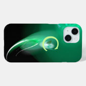COQUES Case-Mate iPhone OISEAU CLAIR / MONOGRAMME ABSTRAIT NOIR ET VERT (Verso (horizontal))