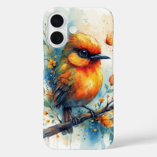 Coques Case-Mate iPhone Oiseau coloré abstrait (Verso)