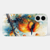 Coques Case-Mate iPhone Oiseau coloré abstrait (Verso (horizontal))