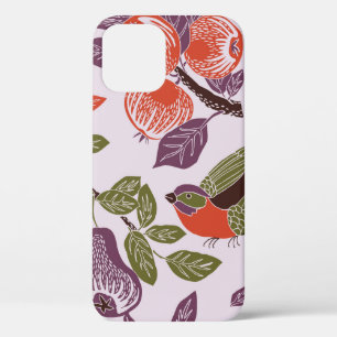 Case-Mate iPhone Case oiseau dans un jardin de fruits. motif transparent
