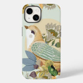 Coques Case-Mate iPhone Oiseau d'art populaire nordique (Verso)
