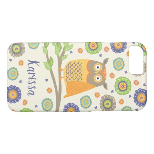 Coques Case-Mate iPhone Oiseau de chouette (Dos (Horizontal))