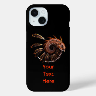 Coque Pour iPhone 15 Oiseau de feu fractal