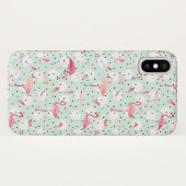 Coques Case-Mate iPhone Oiseau de Flamant rose avec des plumes (Dos (Horizontal))