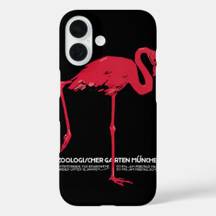 Coques iPhone 16 Oiseau de Flamant rose rose vintage en Allemagne a