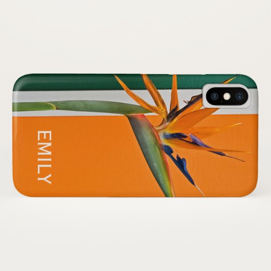 Coques Case-Mate iPhone Oiseau de fleur du Paradis (Dos (Horizontal))