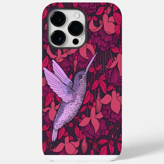 Coques Case-Mate iPhone Oiseau-de-mer et violette de fuchsia (Verso)