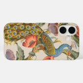 Coques Case-Mate iPhone oiseau de paon vintage (Verso (horizontal))