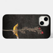 Coques Case-Mate iPhone Oiseau de Paruline à capuchon Audubon sur Reusab à (Verso (horizontal))