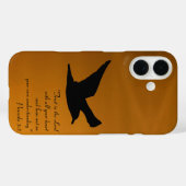 Coques Case-Mate iPhone Oiseau du ciel du coucher de soleil jaune dans la  (Verso (horizontal))