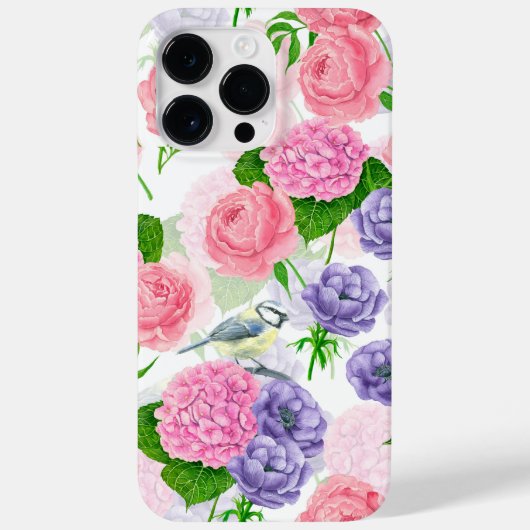 Coques Case-Mate iPhone Oiseau et fleurs (Verso)