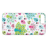 Coques Case-Mate iPhone oiseau et hibou de paon (Dos (Horizontal))