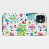 Coques Case-Mate iPhone oiseau et hibou de paon (Dos (Horizontal))