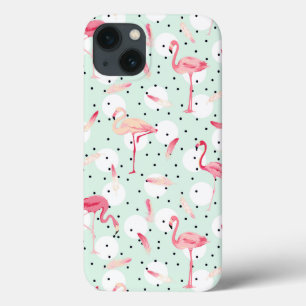 Coques Pour iPhone Oiseau Flamant rose Avec Plumes